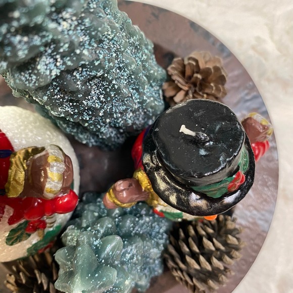 Christmas Candle Garden Vintage Eight Piece Country‎ Candle Garden with Tray - Picture 6 of 11